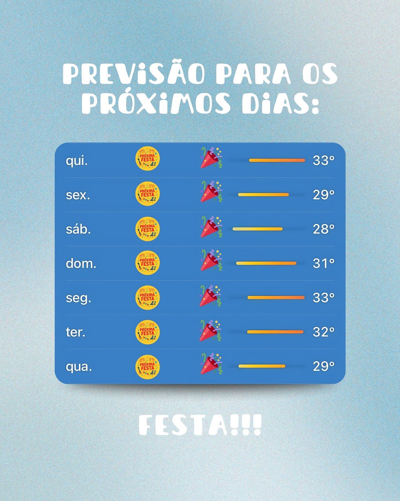 Próxima Festa publicação